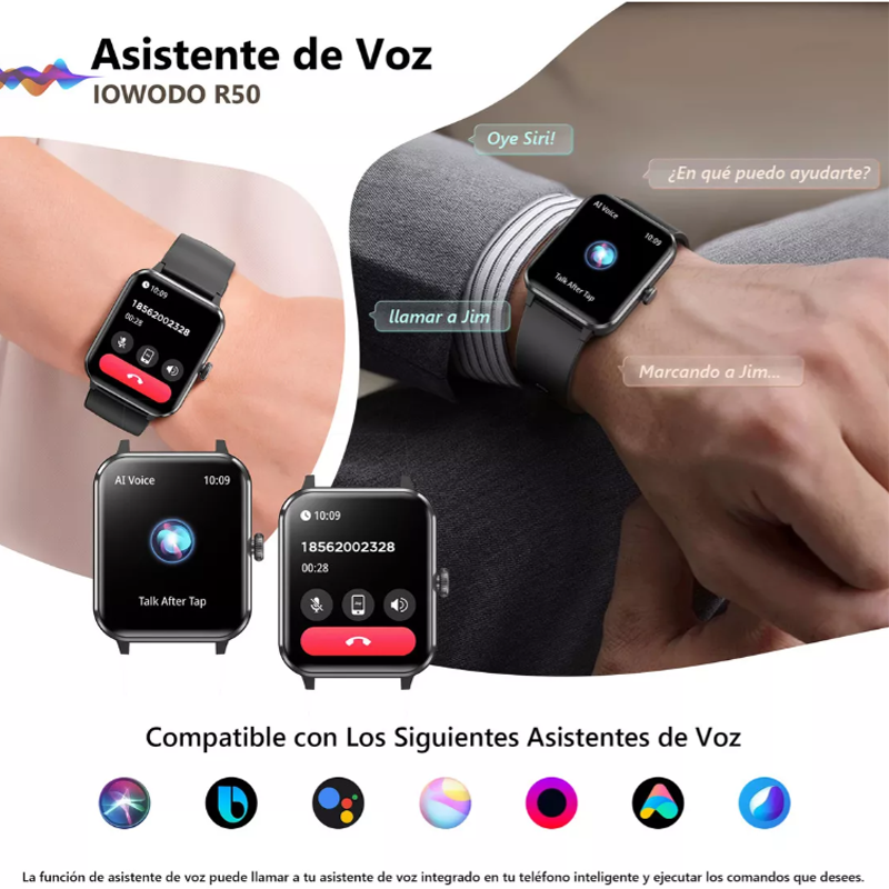 Reloj Inteligente Smartwatch Blackview W10 IP68 Negro
