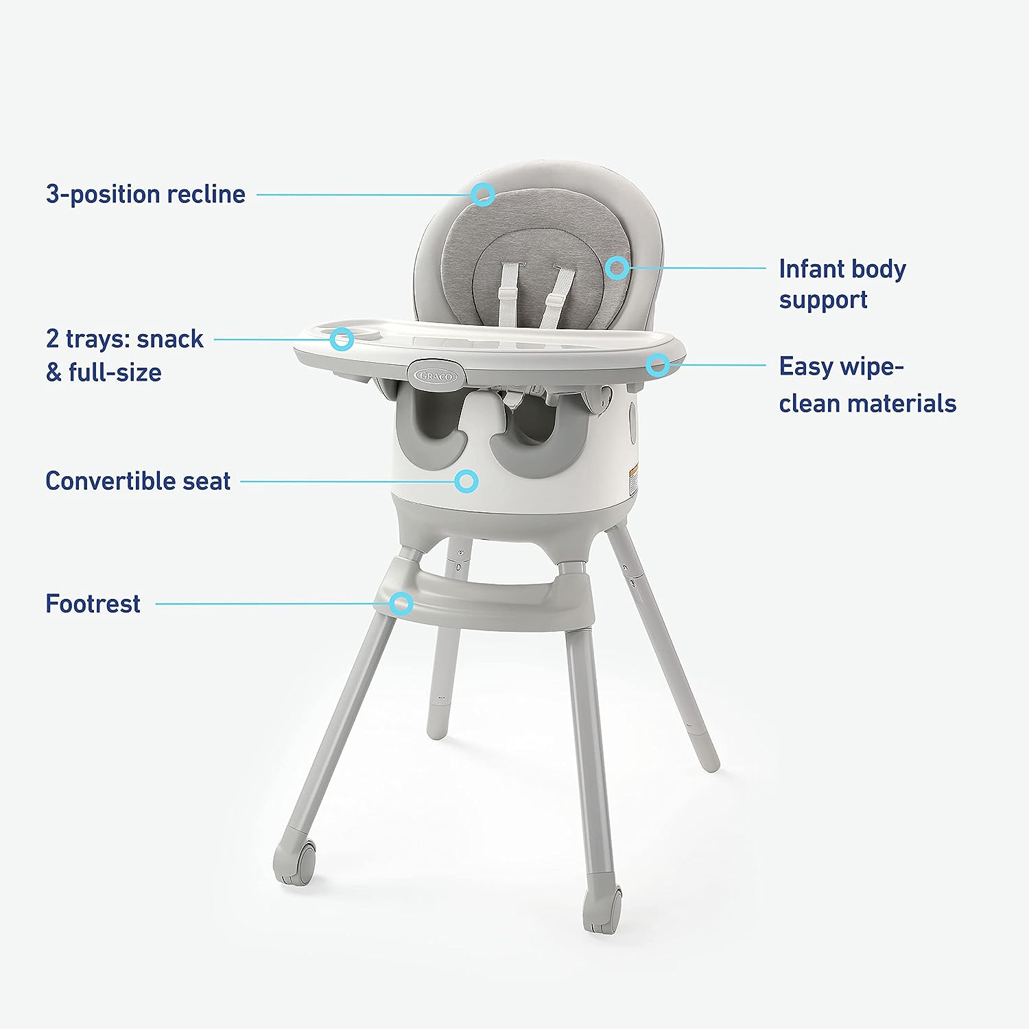 Silla Alta Graco Bebe Floor2table 7 En 1 2156173