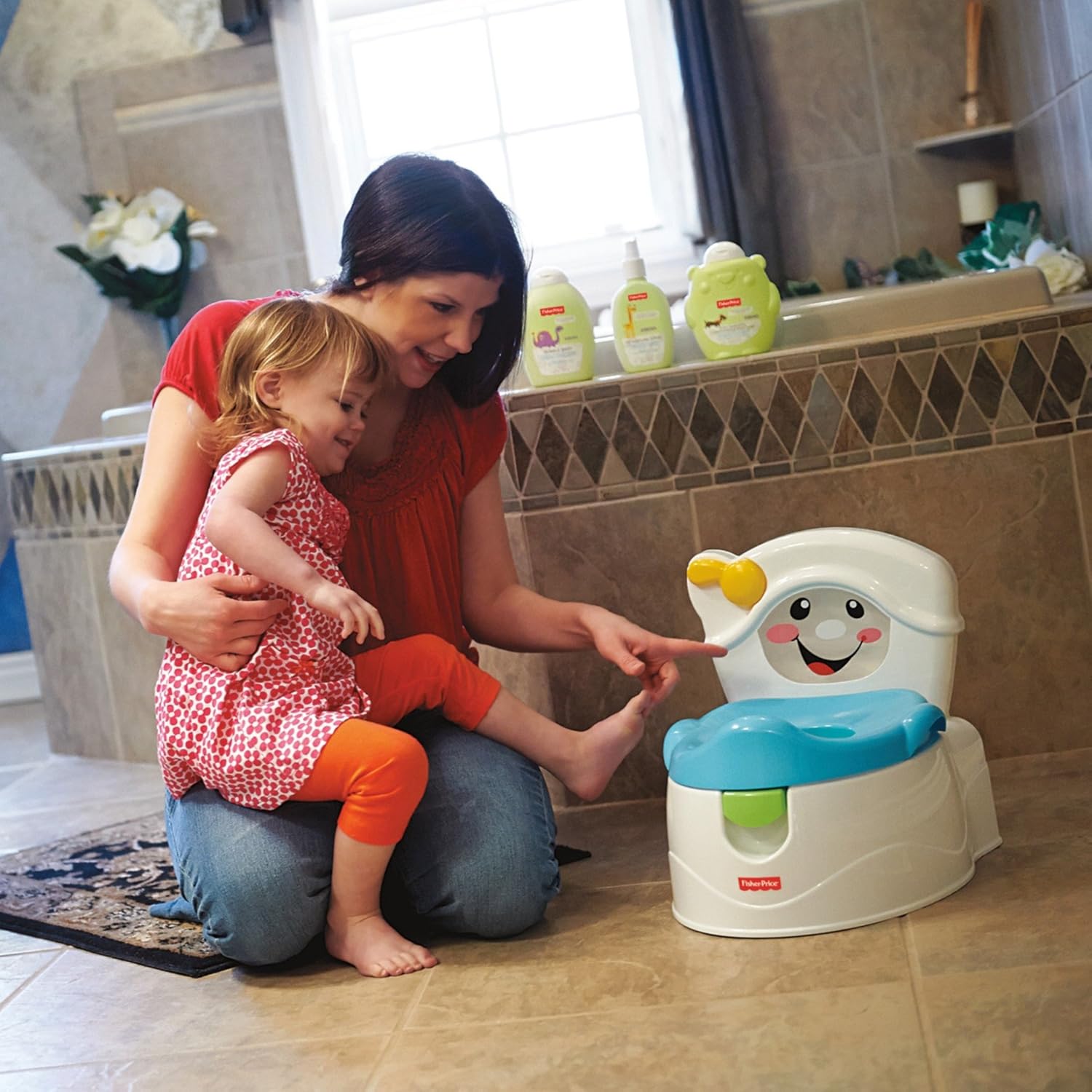 Baño Entrenador Fisher Price 2 En 1 Con Sonido Bmm08