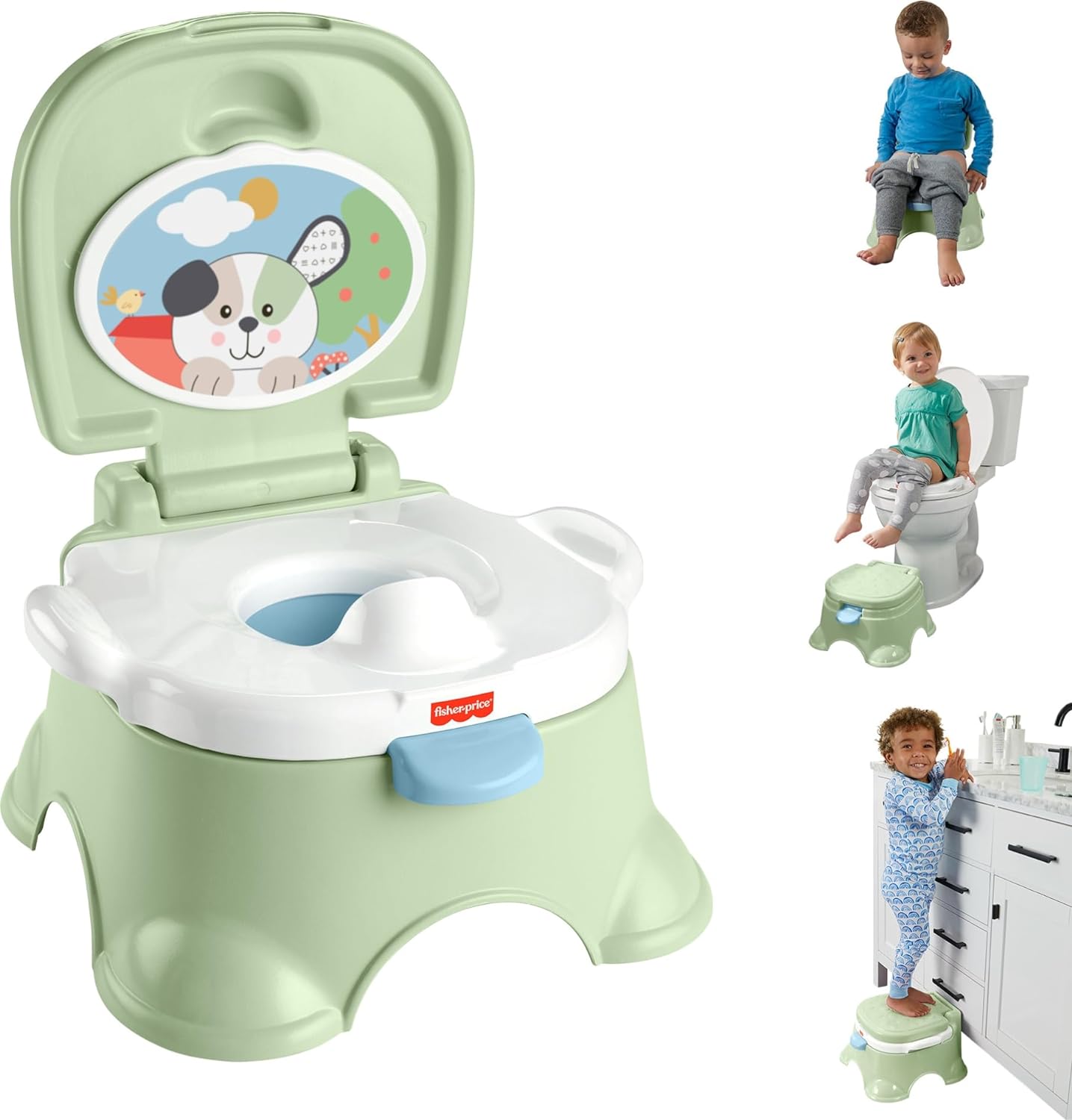 Baño Entrenador Fisher Price Toddler Potty 3 En 1 Hnx63