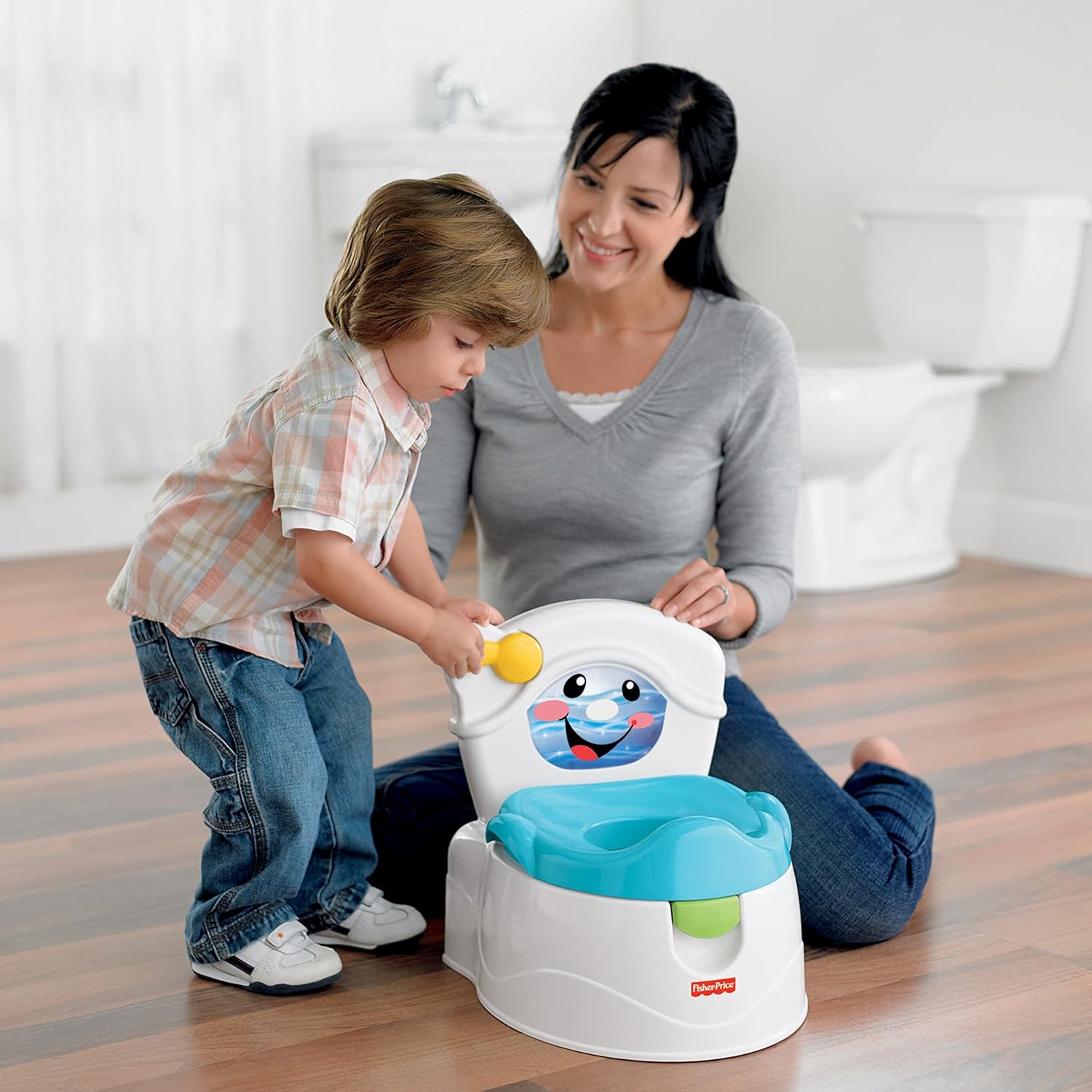 Baño Entrenador Fisher Price 2 En 1 Con Sonido Bmm08