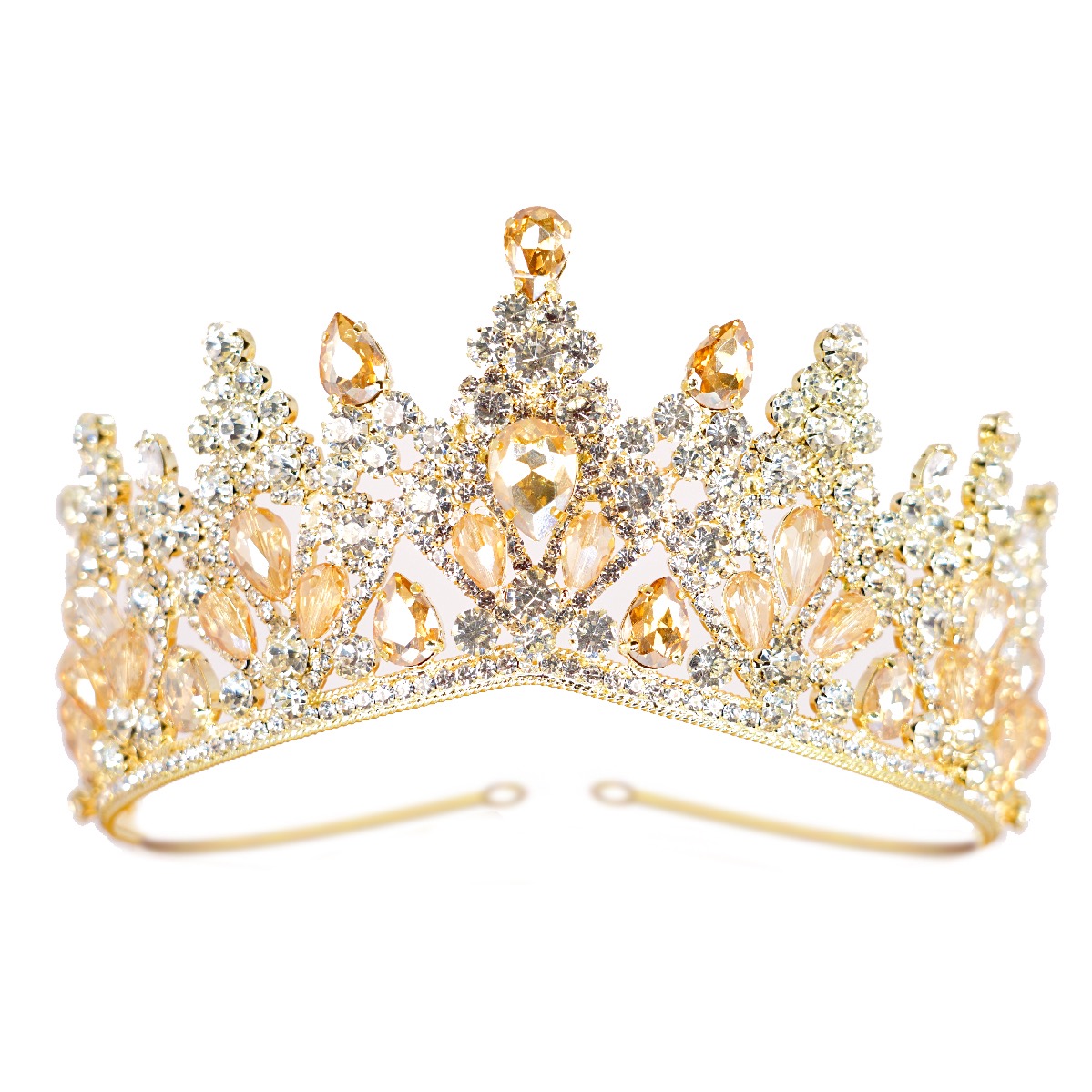 Tiara (corona) de novia o xv años (cristal cortado)