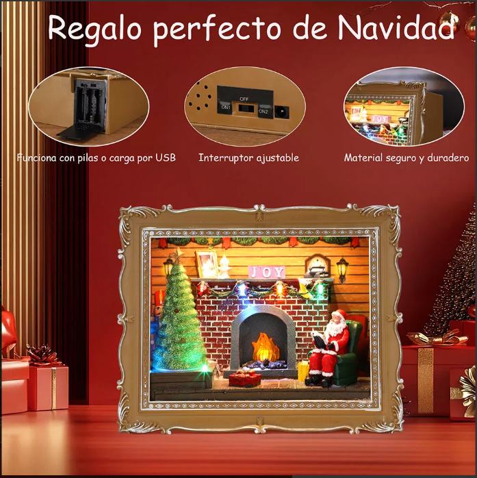 Fondos De Foto Navideña Escena De Navidad Adornos Decoración