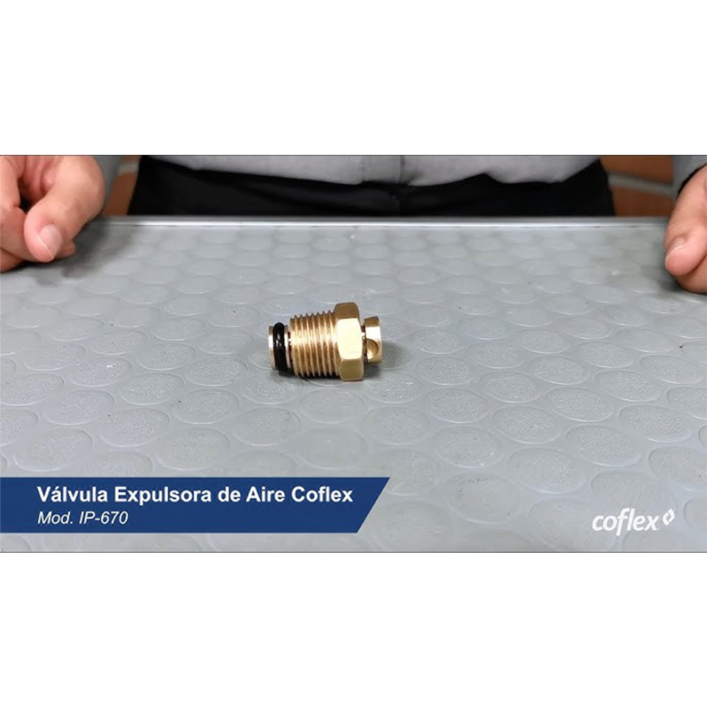 Válvula expulsora de aire para medidor rosca 1/2" NTP Coflex IP-670