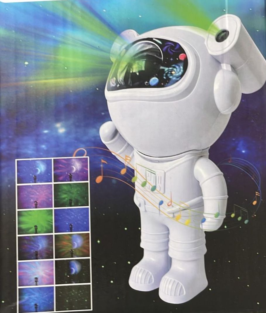 Lámpara Proyector Astronauta,  Explora el Universo desde tu Habitación, Ilumina tus Noches