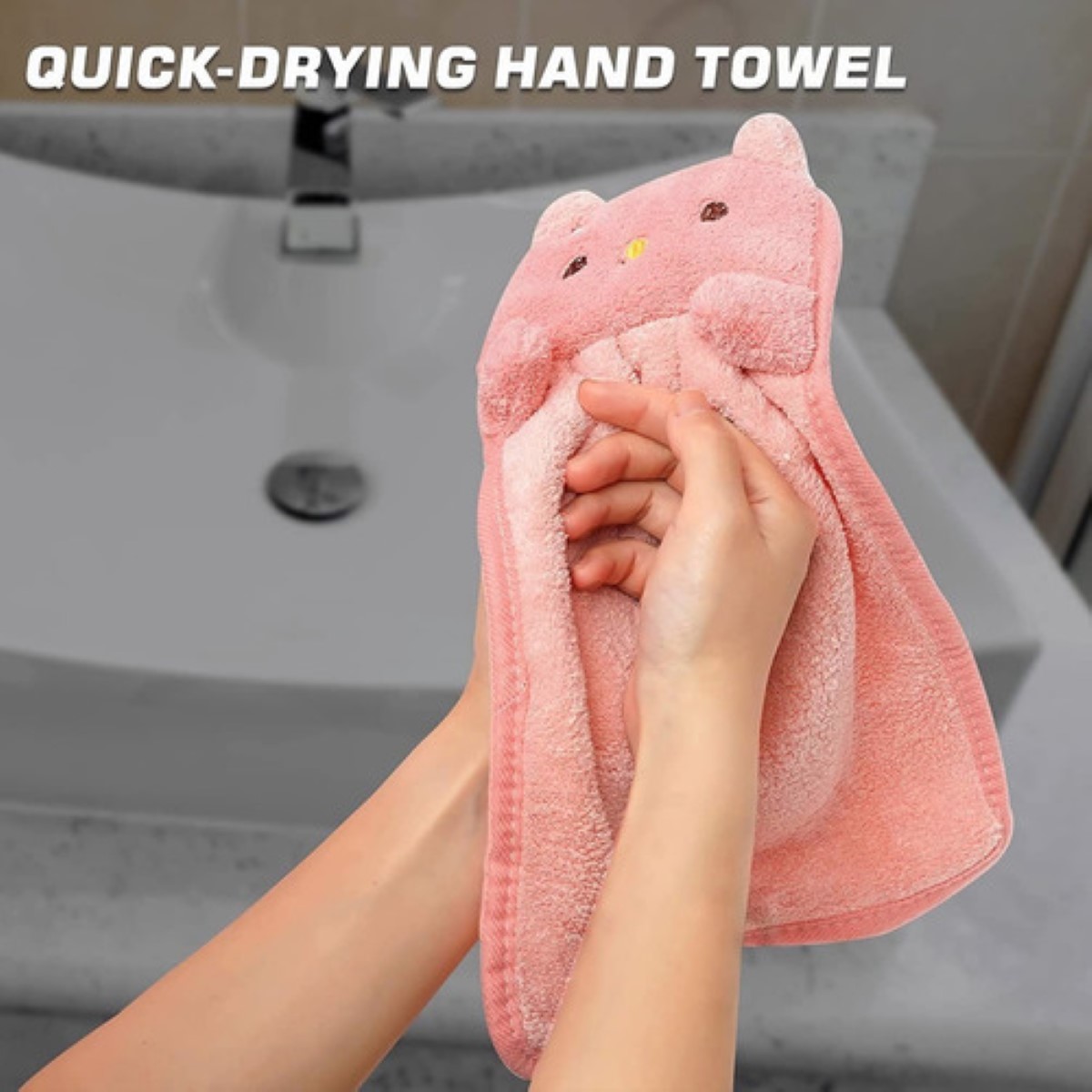4 Toalla De Manos Secado Absorbente Baño Cocina Colgante multucolor