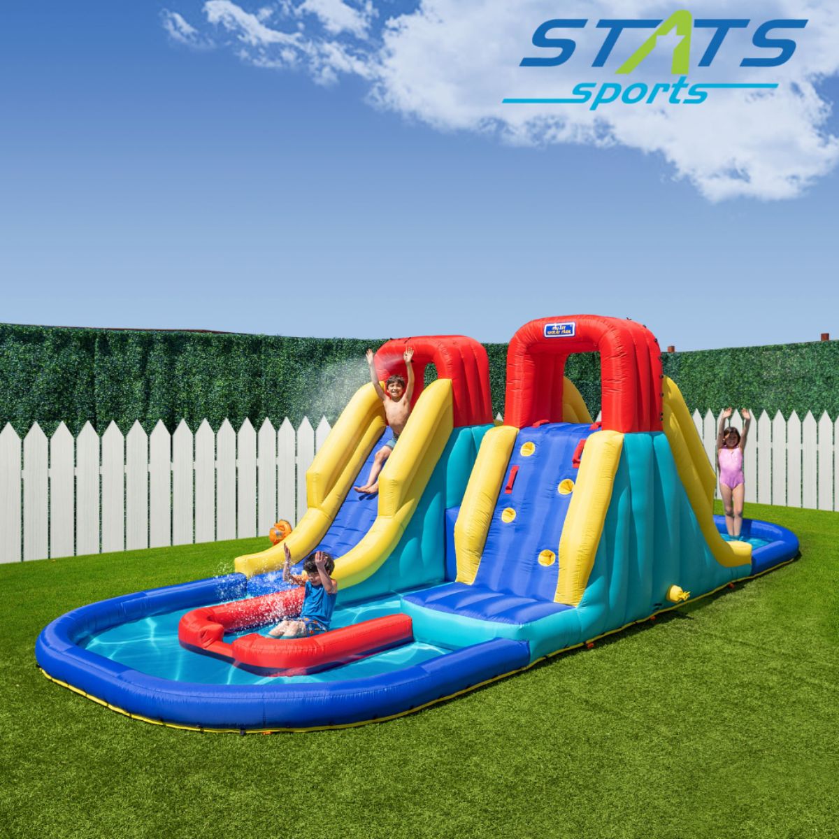 Inflable Acuático Brincolín Con Piscina Para Niños