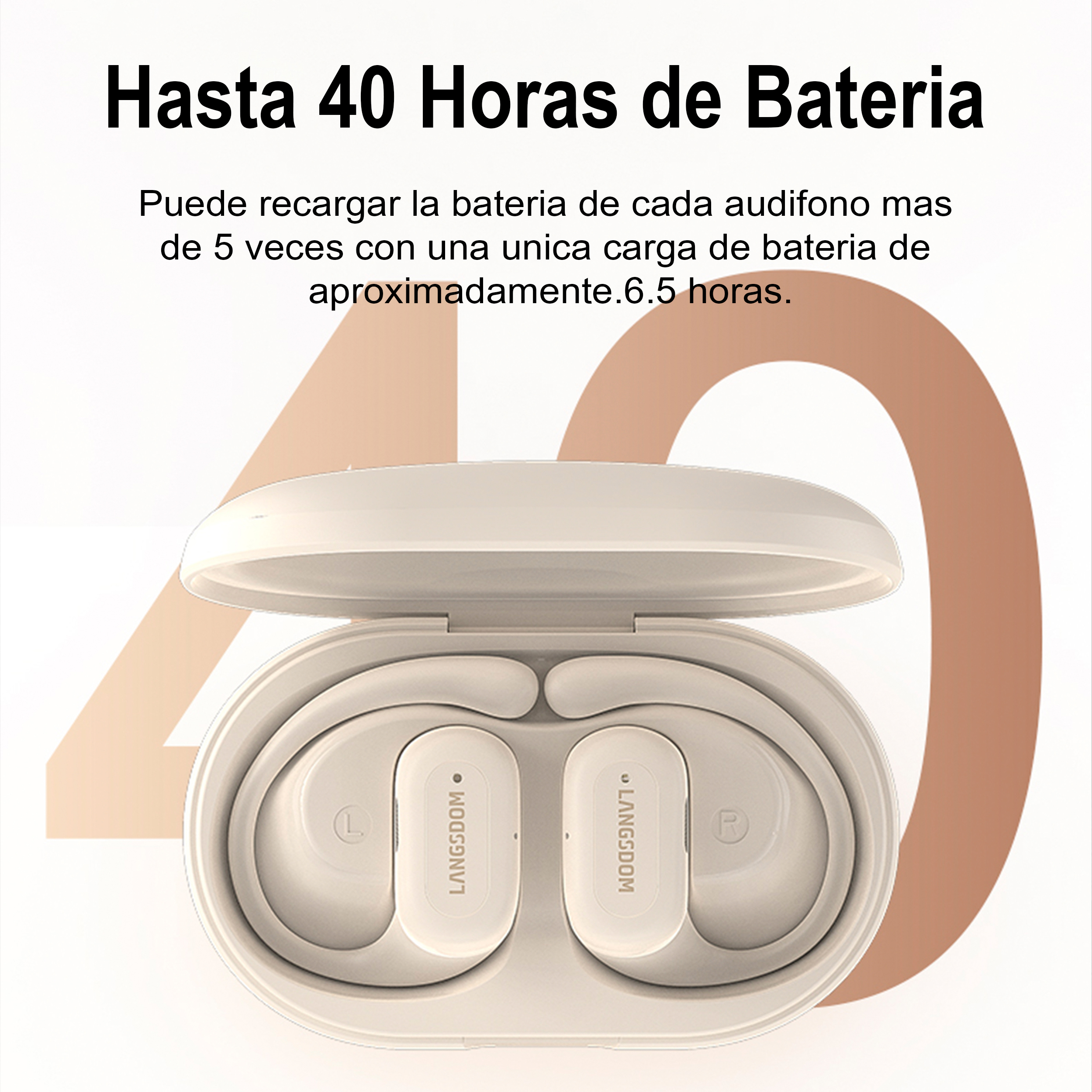 Audifonos Langsdom Ts19 Impermeables Deportivos Negro