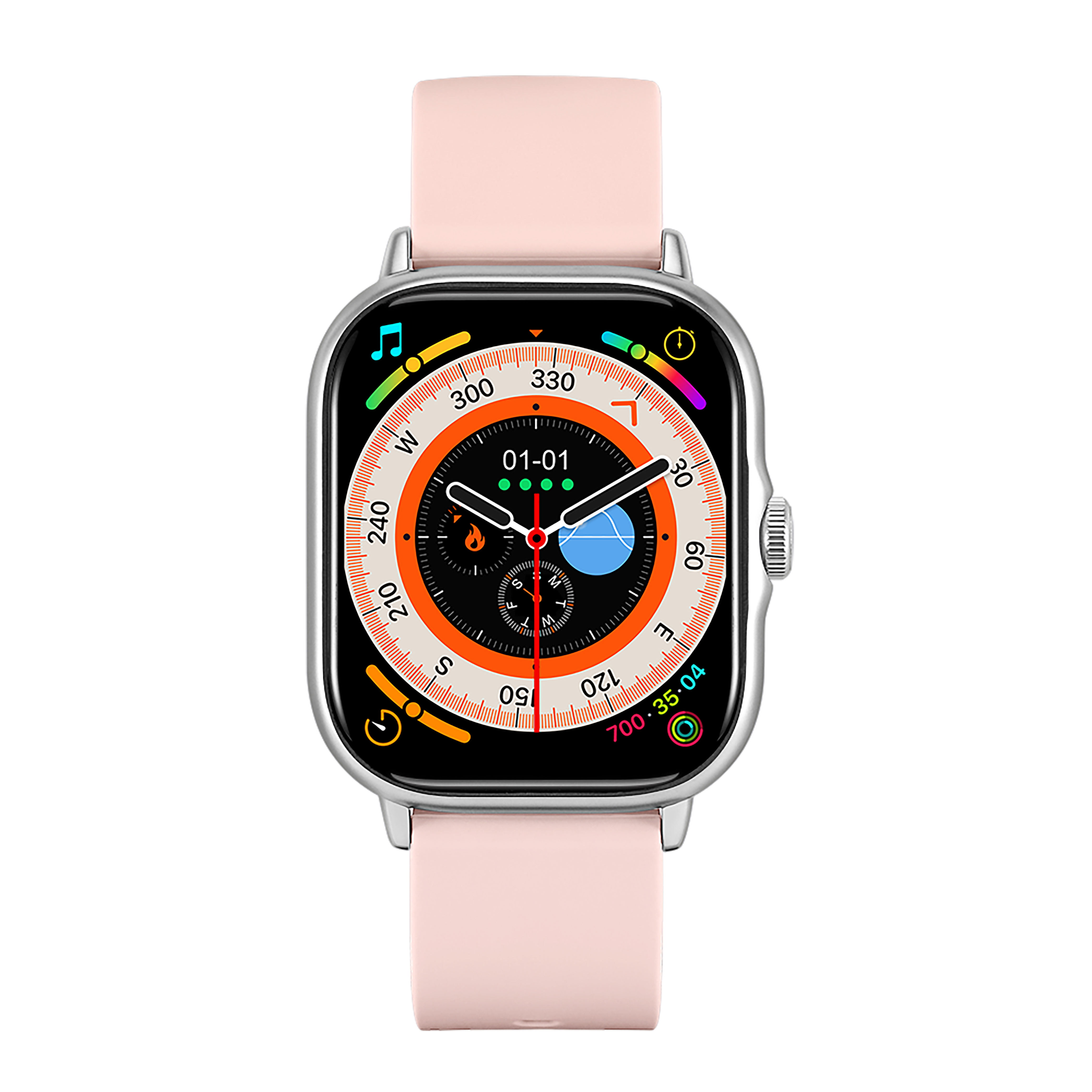 Smartwatch reloj inteligente  STF Kronos Station Plus  TFT 2" IP65 Color  Rosa