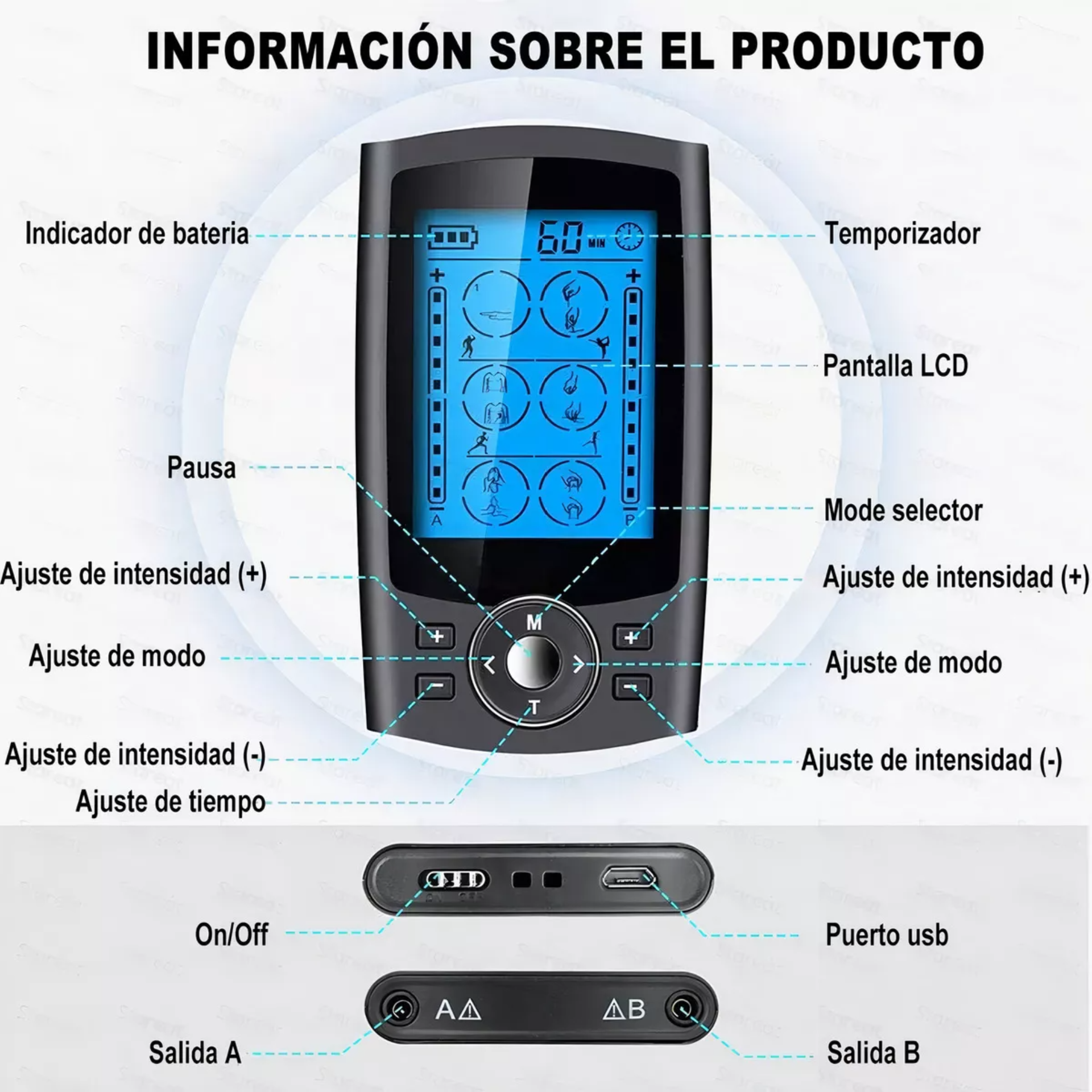 Electroestimulador De Pulso Tens Y Terapia De Meridianos
