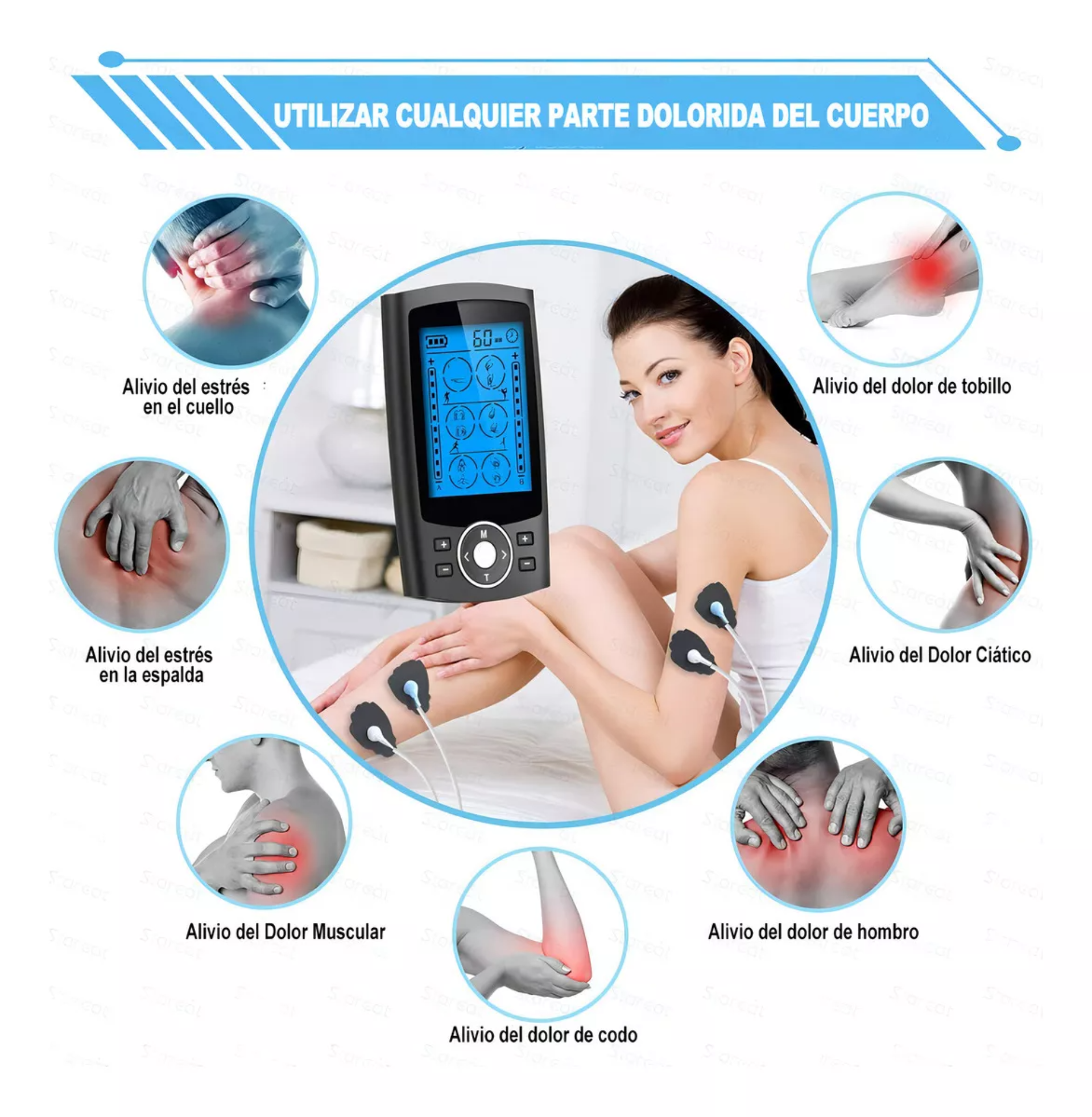 Electroestimulador De Pulso Tens Y Terapia De Meridianos