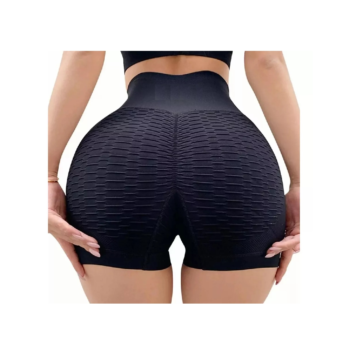 Moda Shorts Mujer Deportivo Calidad Premium Short Gym Negro
