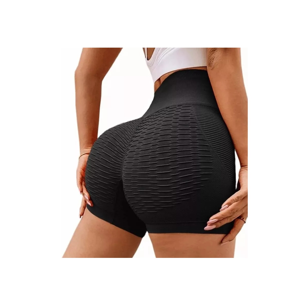 Moda Shorts Mujer Deportivo Calidad Premium Short Gym Negro