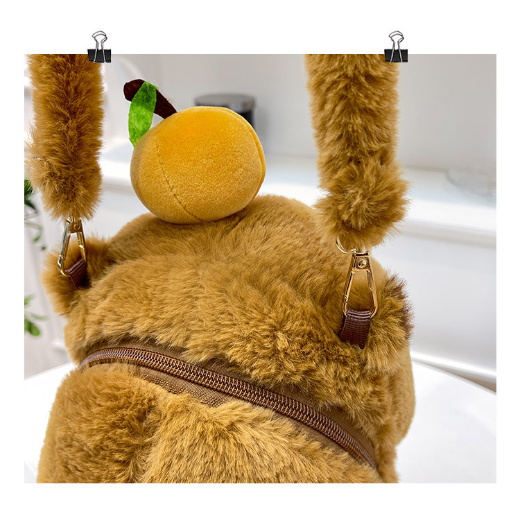 Mochila de Peluche Diseño Capybara Tamaño Grande
