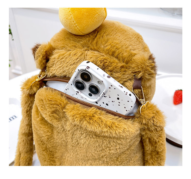 Mochila de Peluche Diseño Capybara Tamaño Grande