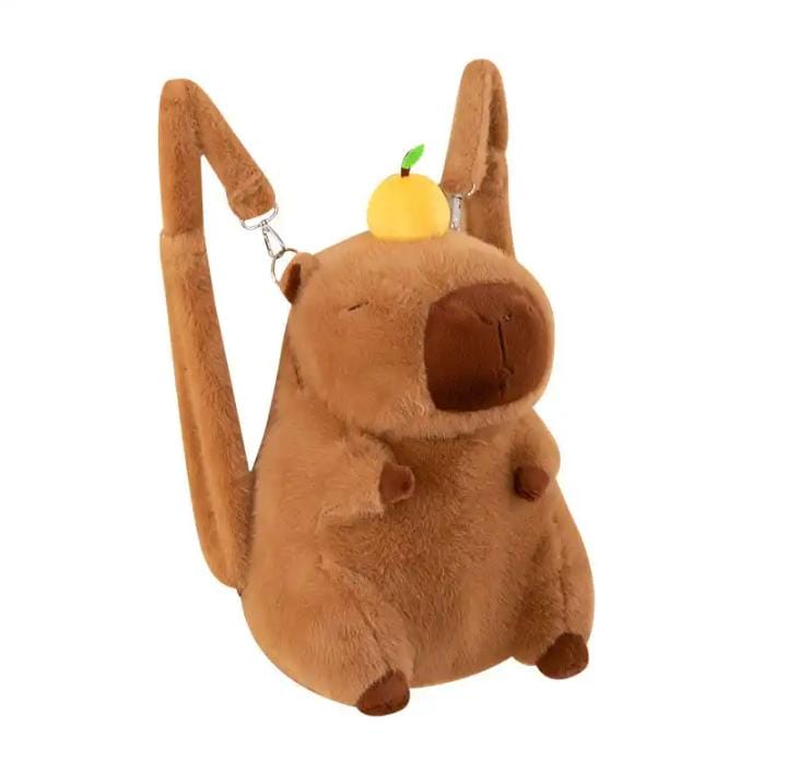 Mochila de Peluche Diseño Capybara Tamaño Grande