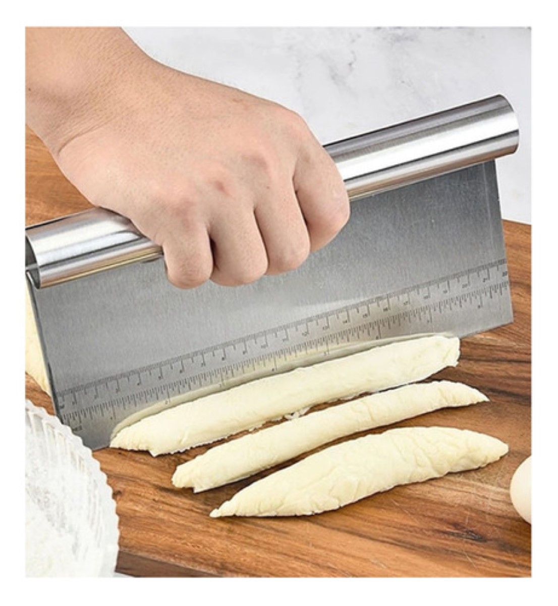 Raspa Espatula Alisador Extra Ancha 22cm Acero Inox plata
