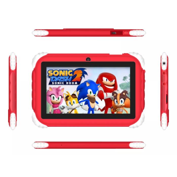 Tableta Kids One Super Fun Sonic E20 4/64GB Rojo