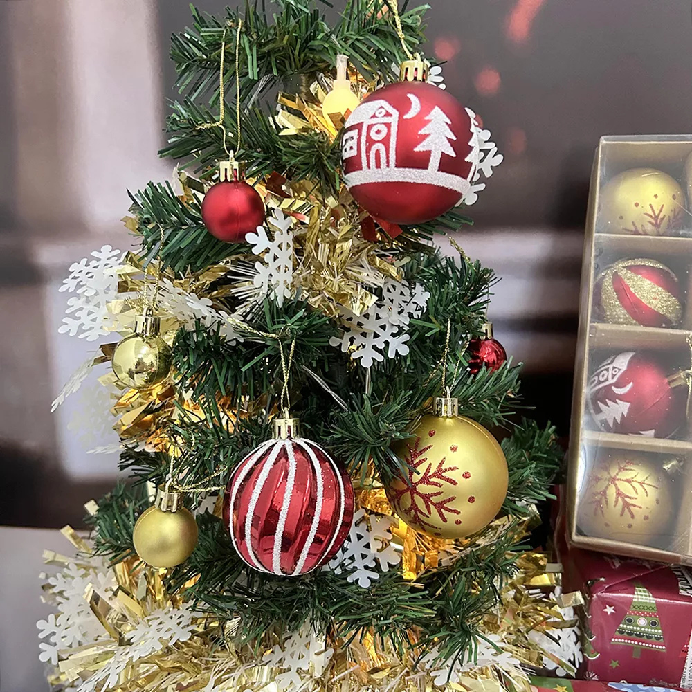 44 Pcs Esferas Navideñas Para Árbol Navidad Estilos Mixtos  SDS4176