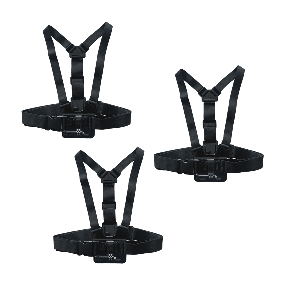 Arnés Pechera Chest Strap 3 Piezas Compatible GoPro Cámaras Deportivas