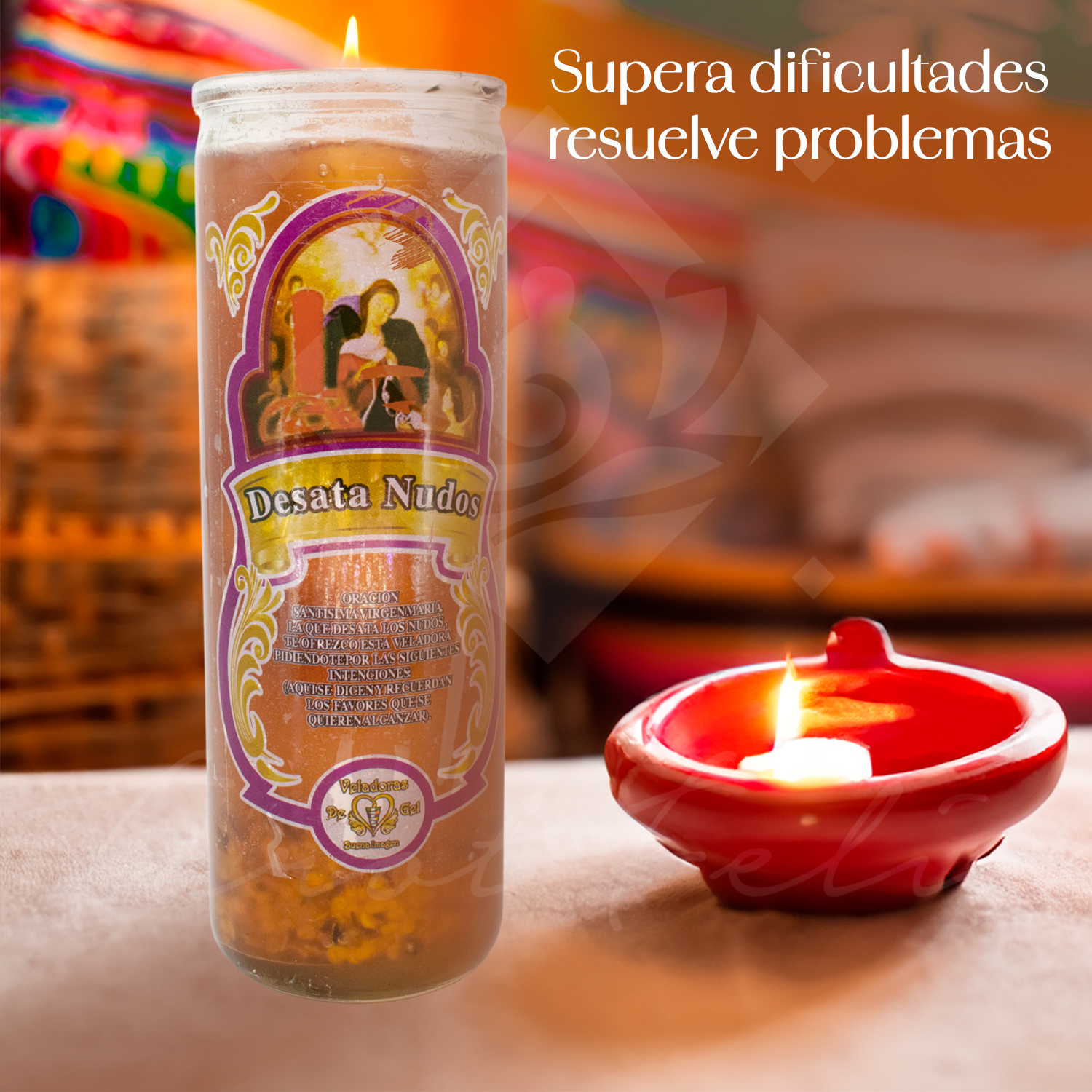 Veladora de Gel Desatanudos – Eliminación de Bloqueos y Obstáculos