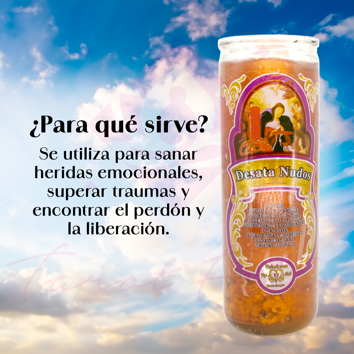 Veladora de Gel Desatanudos – Eliminación de Bloqueos y Obstáculos