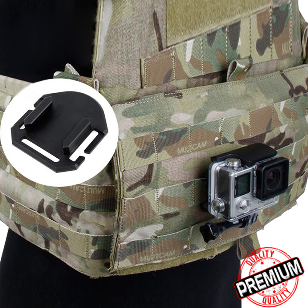 Base Chaleco Táctico Aluminio Compatible GoPro Sport Cam