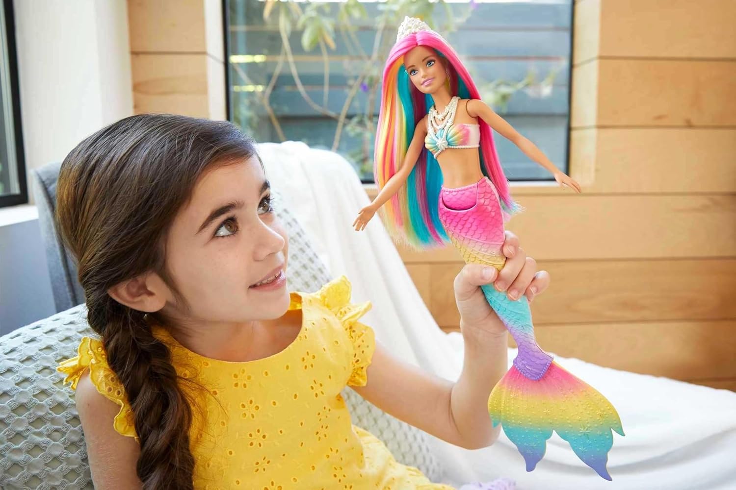 Barbie Dreamtopia Sirena Cambio de Color Agua GTF89 Mattel