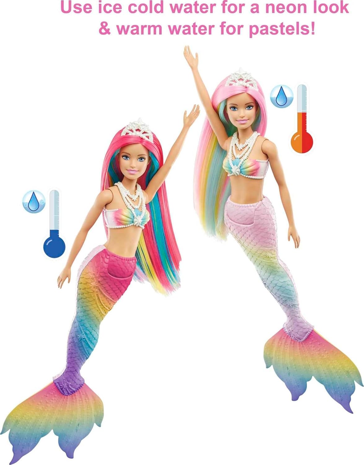 Barbie Dreamtopia Sirena Cambio de Color Agua GTF89 Mattel