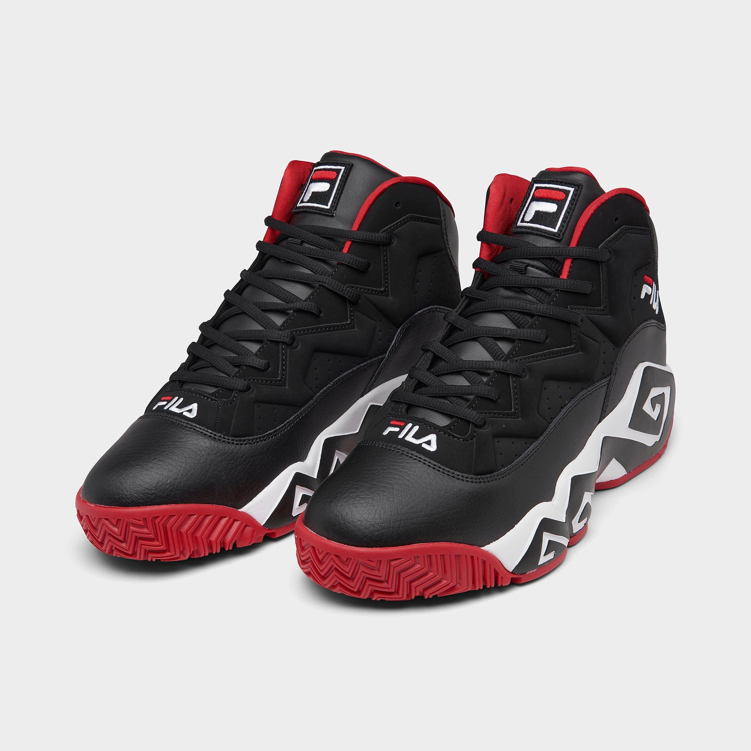 Tenis Fila Mb Retro Bota Negro Rojo Hombre 1bm00509-014