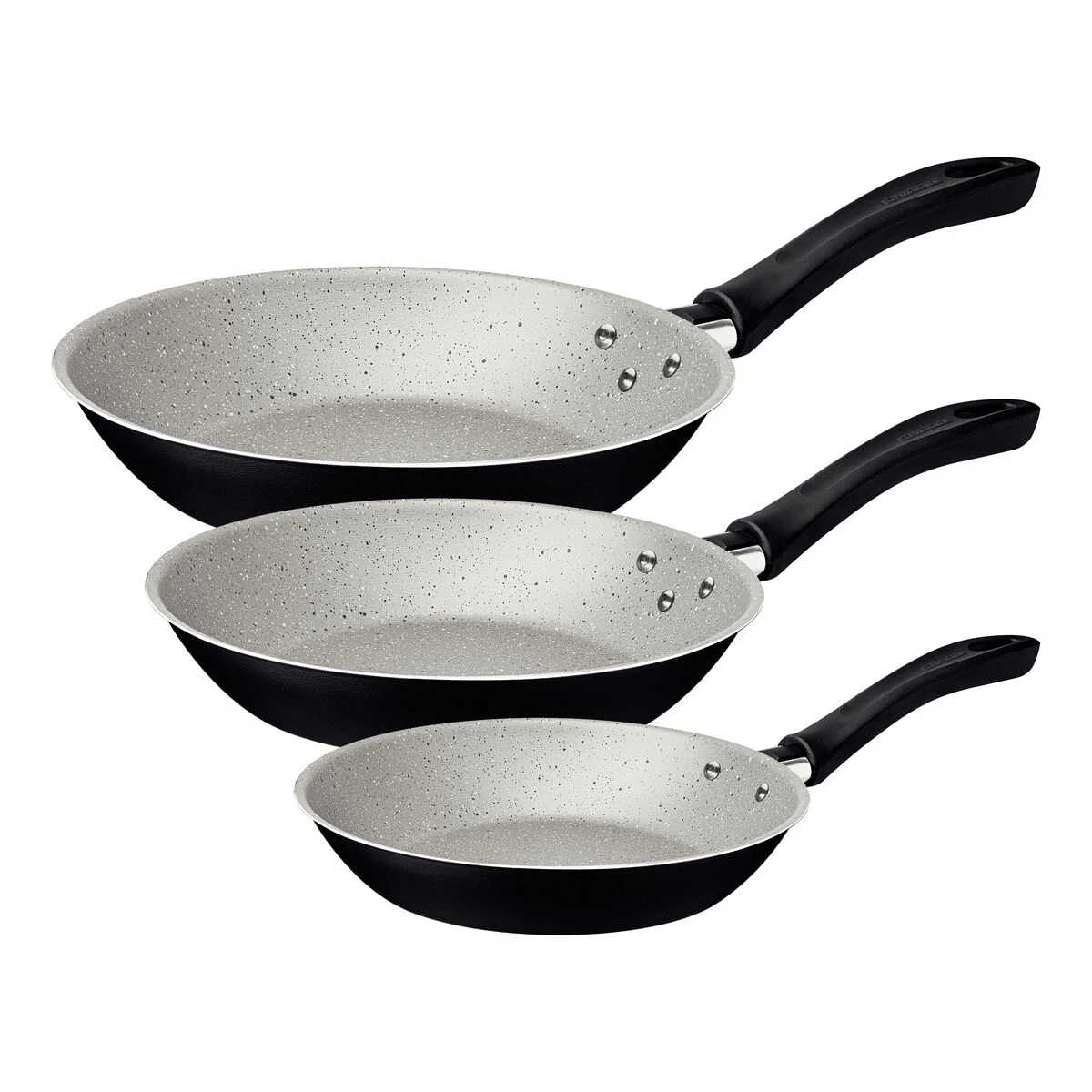 Juego de Sartenes Tramontina 20297909 Linz 3 Pzas Negro Granito ENDY2