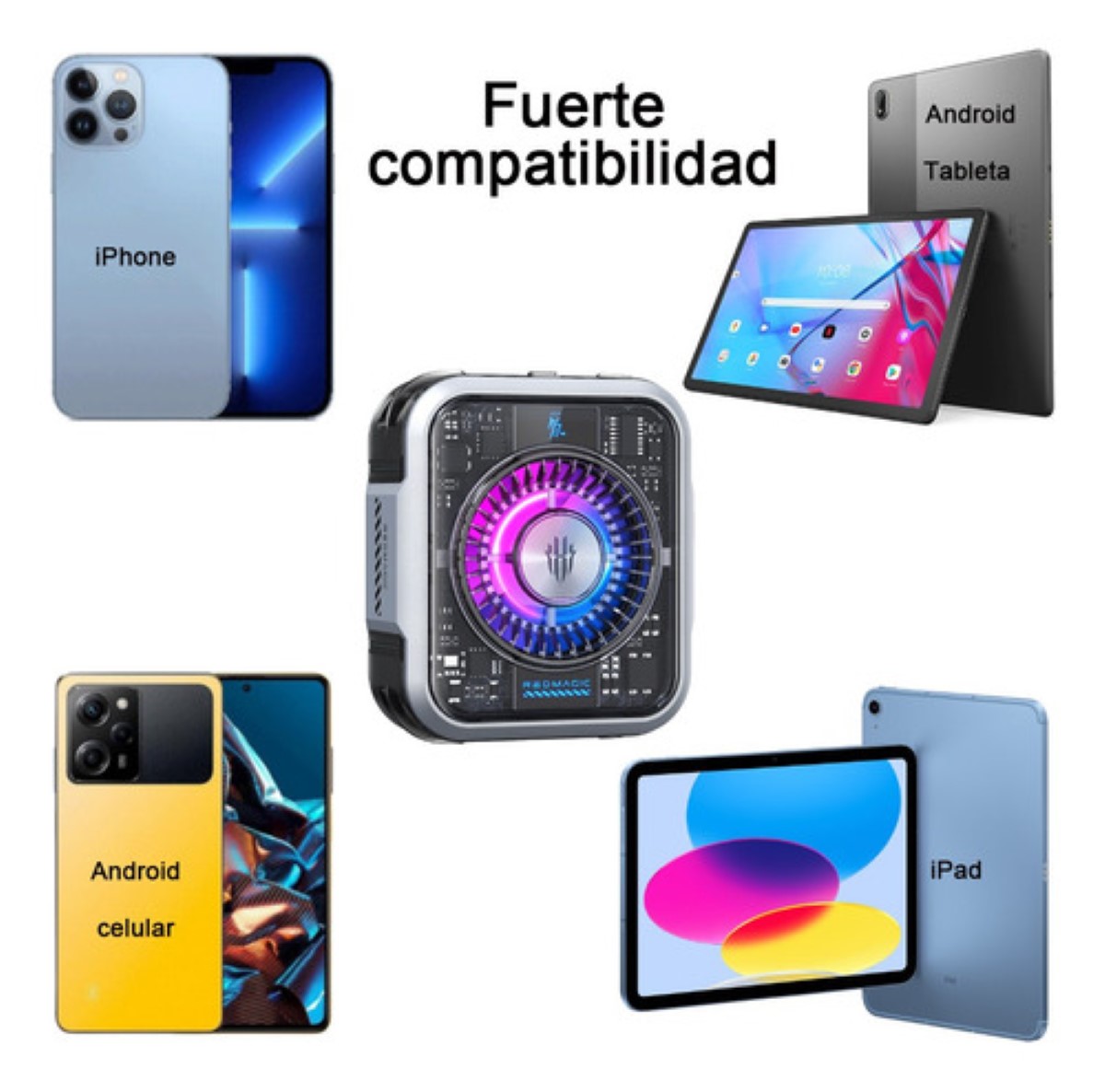 Cooler ventilador 5 Pro 36w Color Plateado