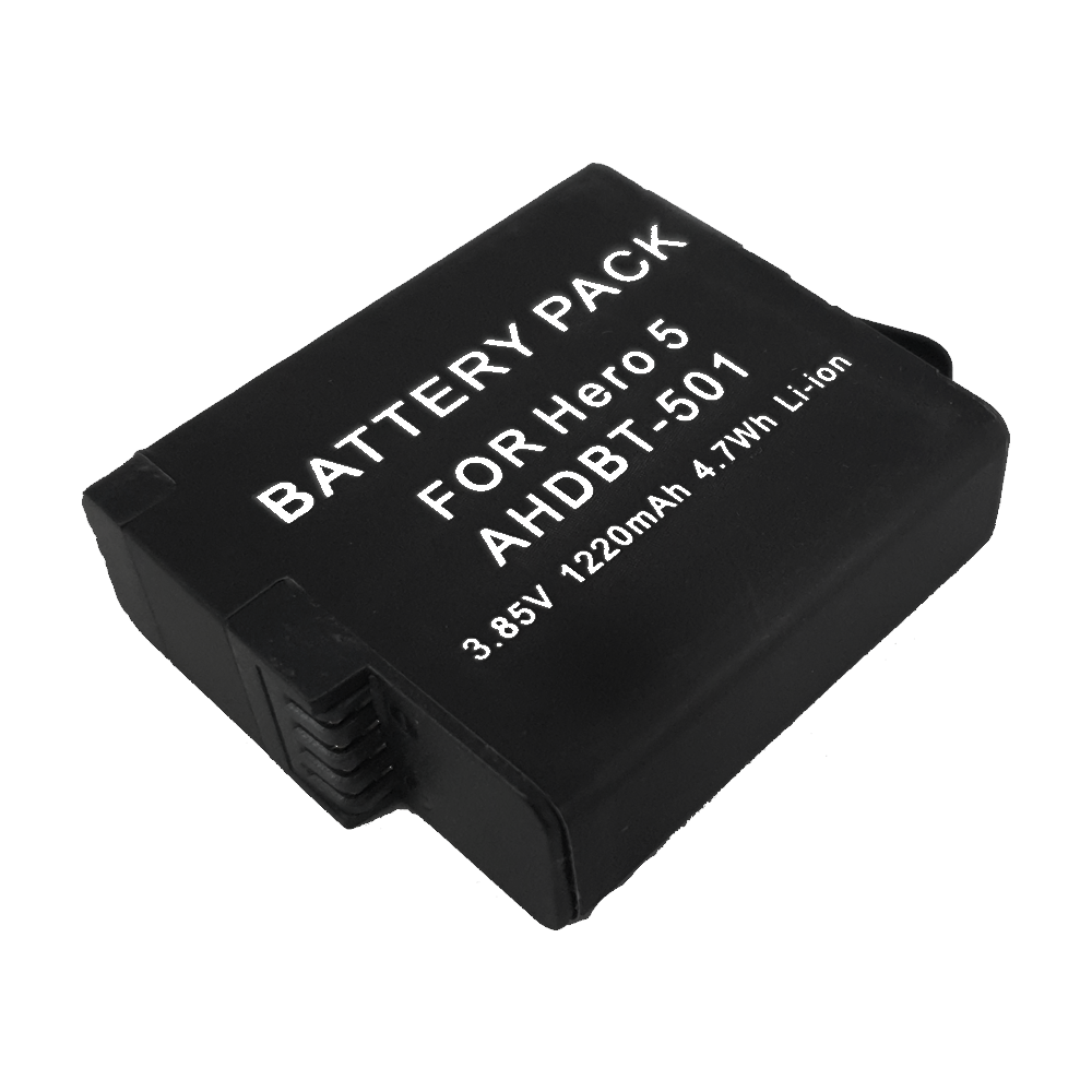 Batería 2 Piezas Compatible GoPro Hero 7 6 5 1220 mAh AHDBT-501