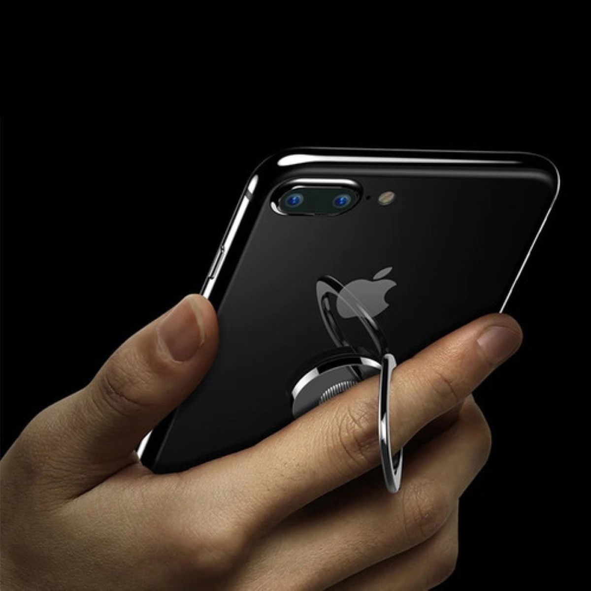 Anillo Holder Sujetador Para Celular Metal 360° Soporte Plata