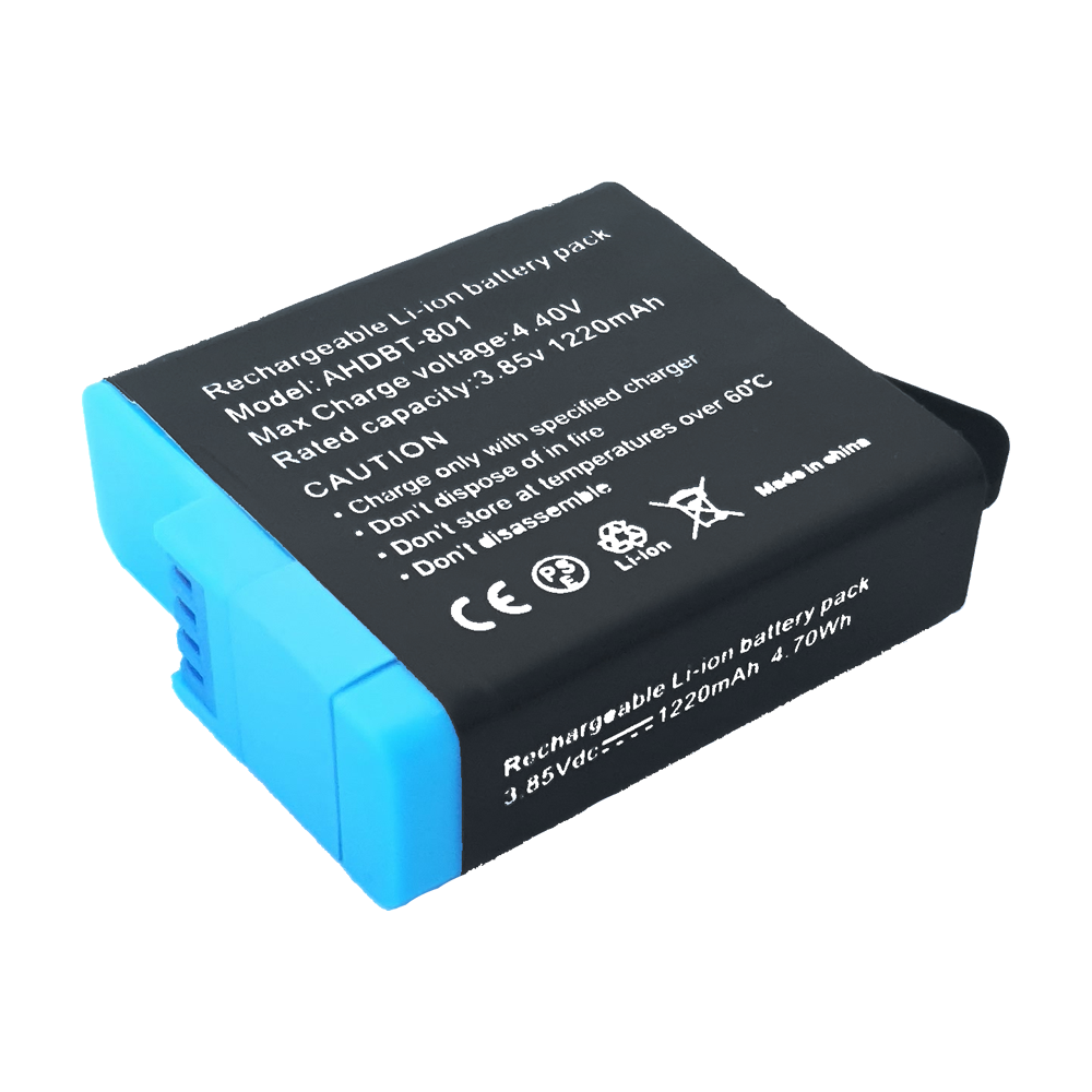 Batería 2 Piezas Compatible GoPro Hero 8 7 6 5 2018 Actualizada 1220mAh AHDBT-801