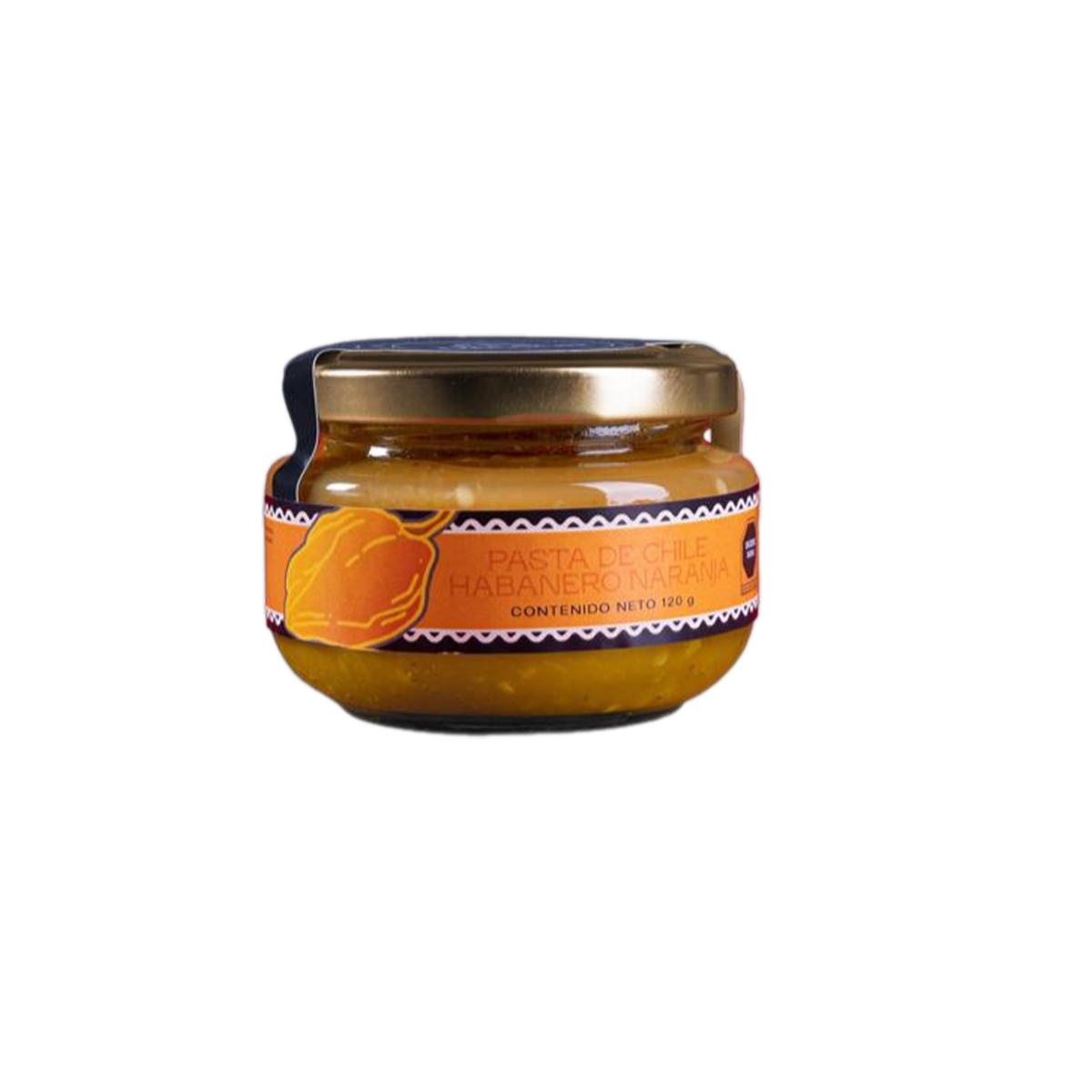 Pasta 100% De Chile Habanero Delsur Naranja 120gr
