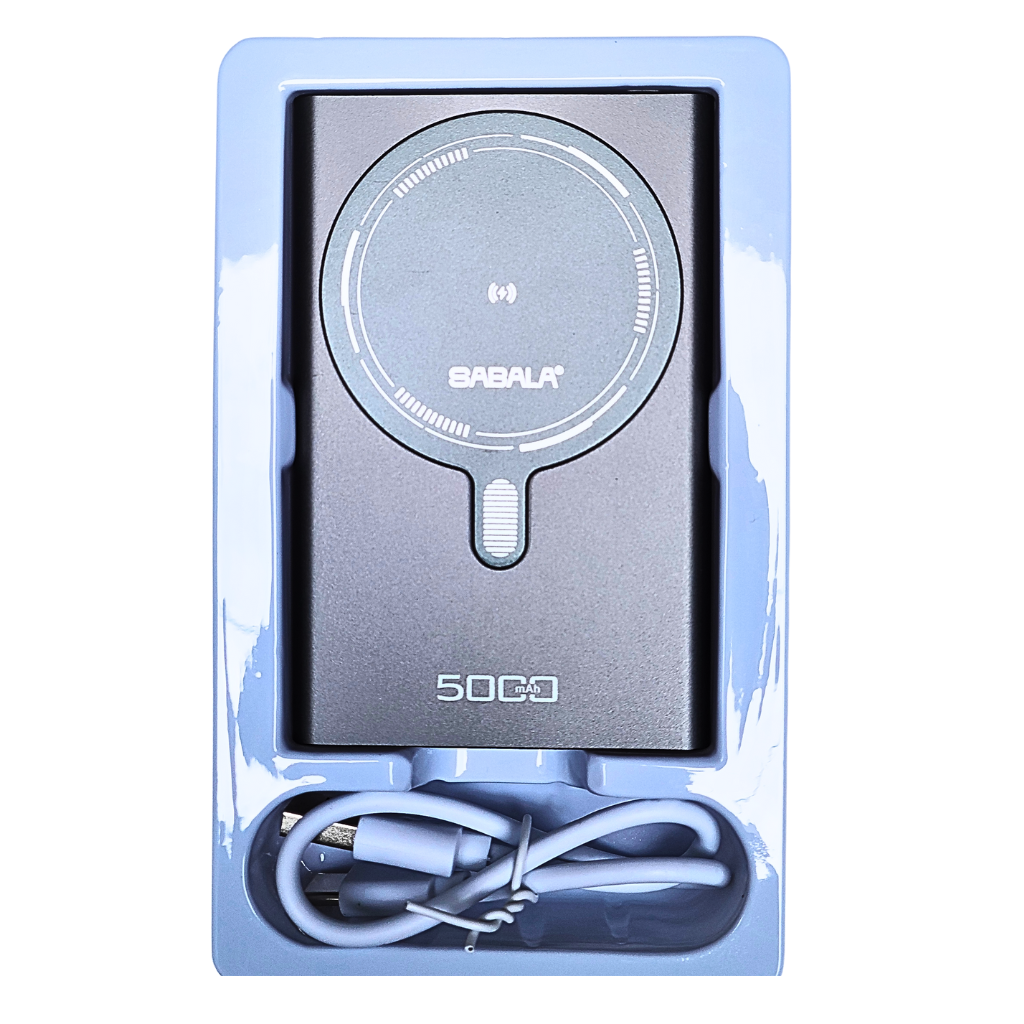 Power Bank Inalámbrico Sabala HD 608 con Carga Rápida de 15W