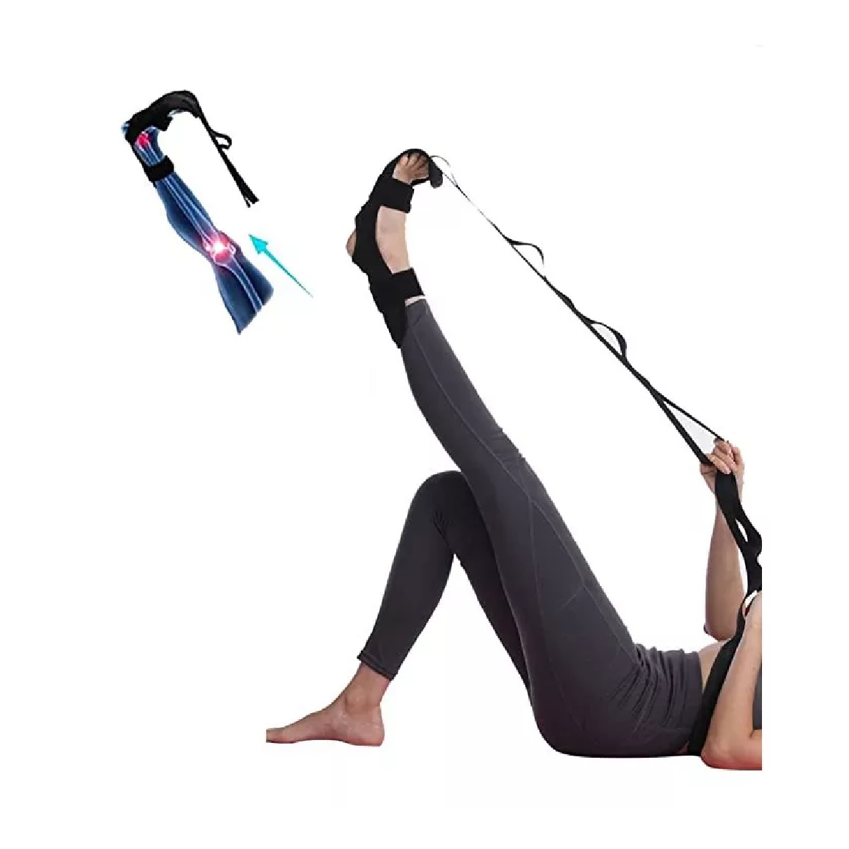 Cinta Deportiva Estiramiento Fisioterapia Yoga Pilates Rosa