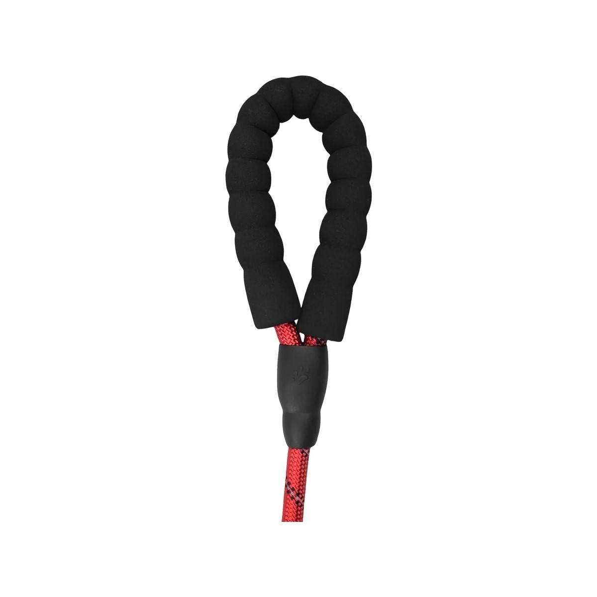 Correa cadena roja negro fuerte perro 150cm reflectantes mascotas grande paseo deporte resistente