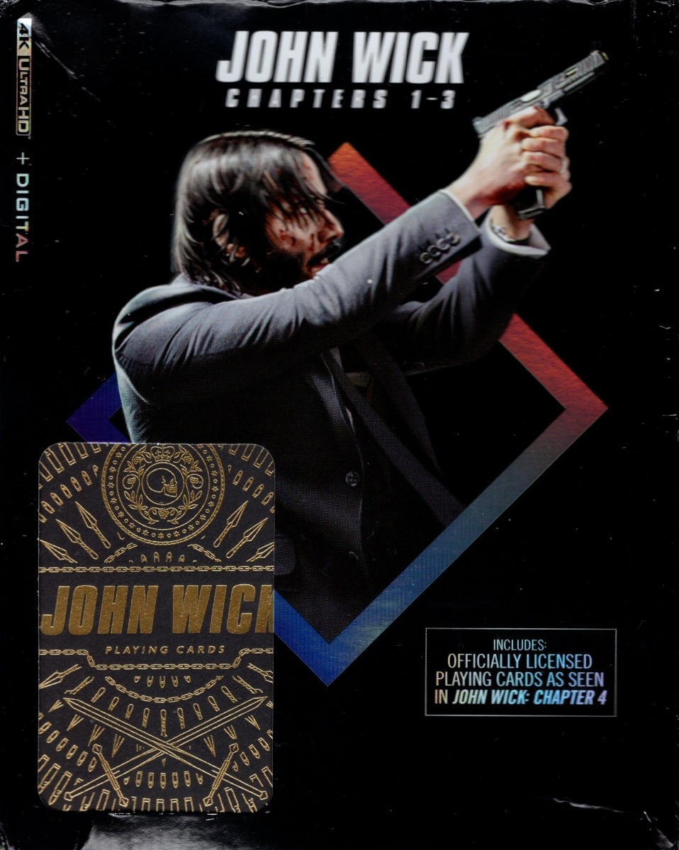 John Wick 1 2 3 Trilogia Box Pelicula 4k Ultra Hd  Tarjetas
