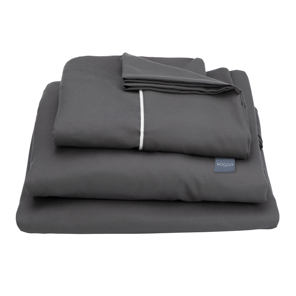Protector King Size Dicasa Cloud con Sabanas Royal Gris Oxford