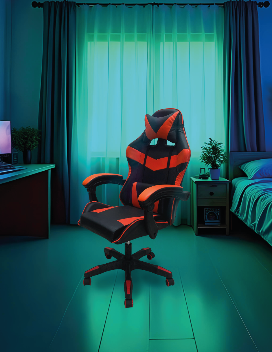 Silla de escritorio gamer ergonómica Reclinable MSI Comoda Homeoffice Rojo