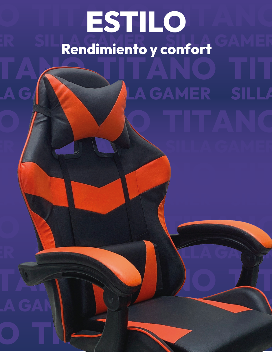 Silla de escritorio gamer ergonómica Reclinable MSI Comoda Homeoffice Rojo