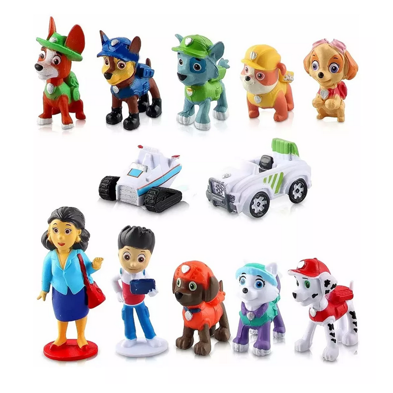 Juego De Paw Patrol Para Niño 12 Piezas Decoración De Tarta