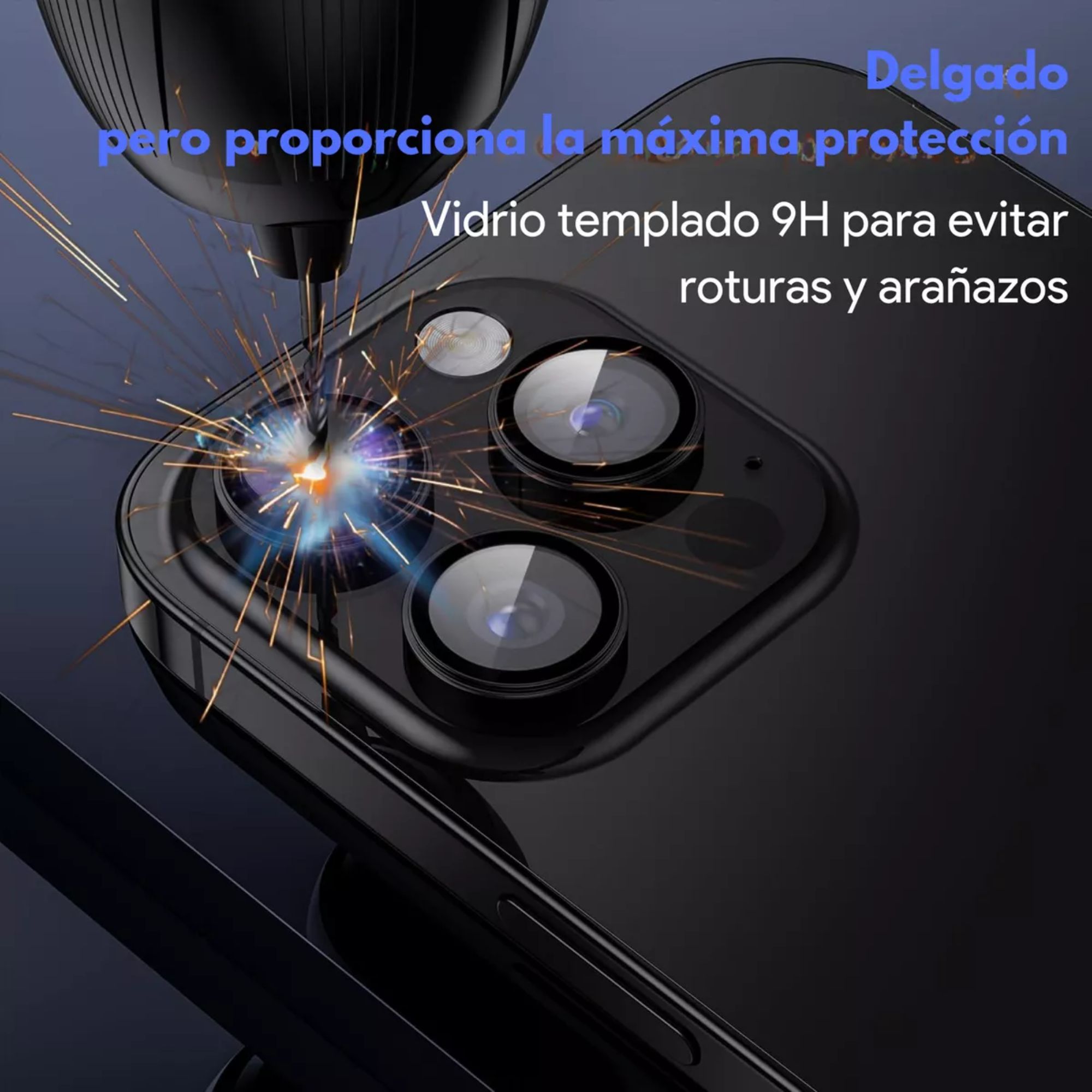 Kit Funda + Mica Pantalla + Aros Cámara Para iPhone Magsafe Para Iphone 16 pro max / Titanio