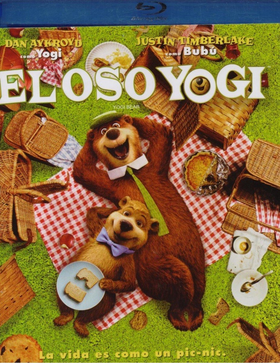 El Oso Yogi 2010 Justin Timberlake Pelicula Blu-ray + Dvd.