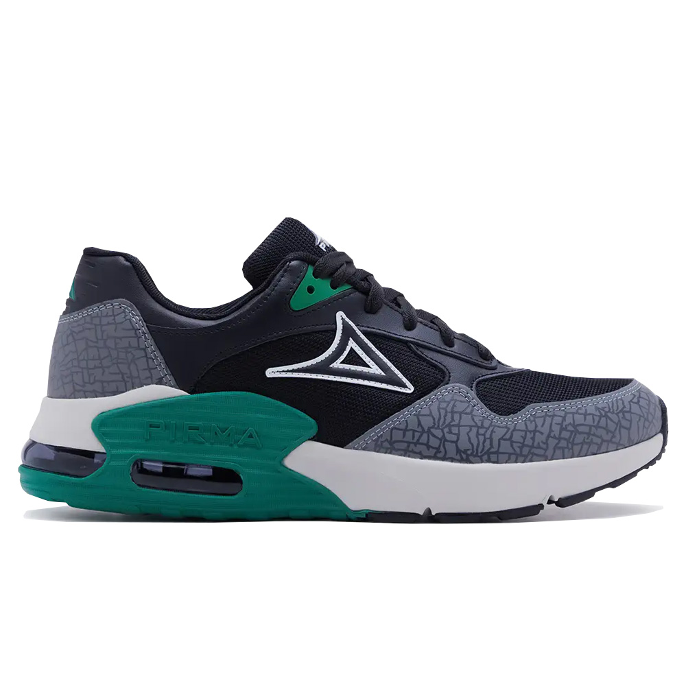 Tenis Casuales Verdes Negro Hombre Pirma Mod 5068