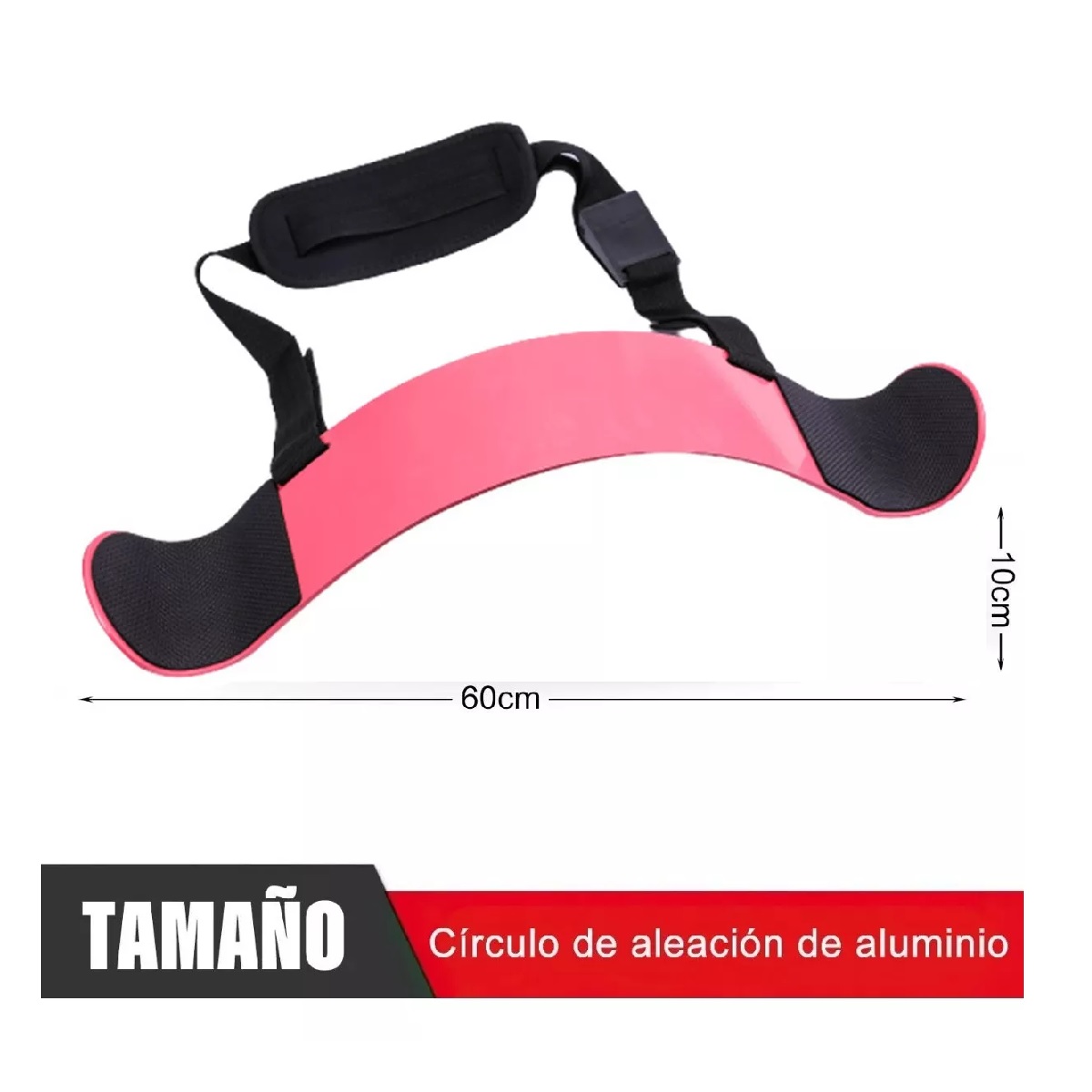 Arm Blaster Aislador De Brazo Bíceps Gym Barra Mancuernas Rosa
