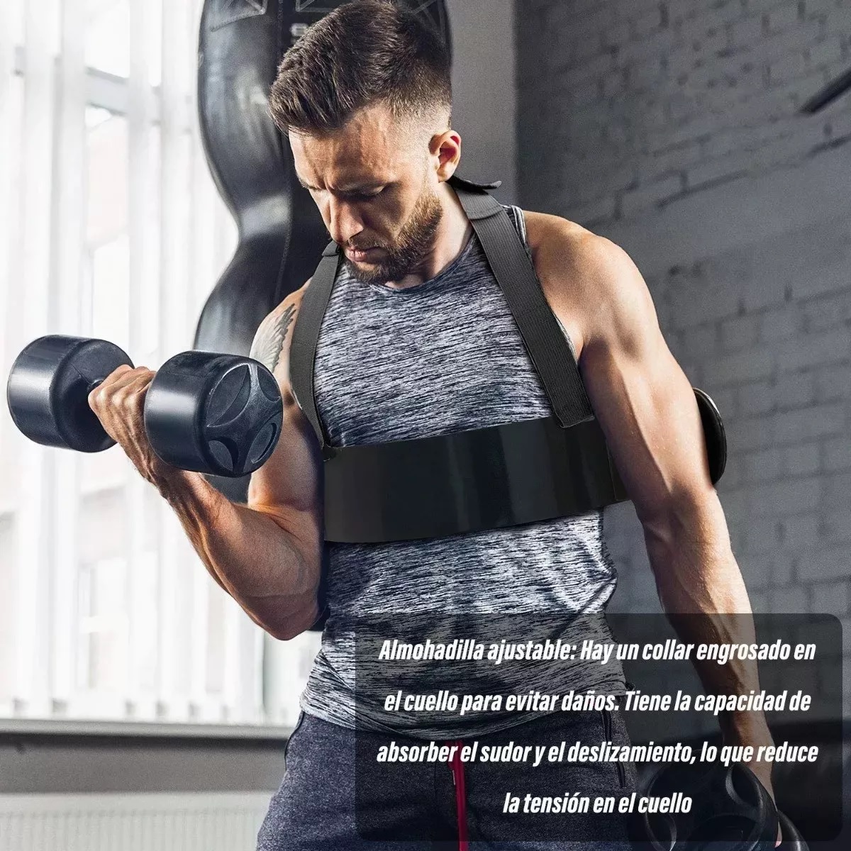 Arm Blaster Aislador De Brazo Bíceps Gym Barra Mancuernas Rosa