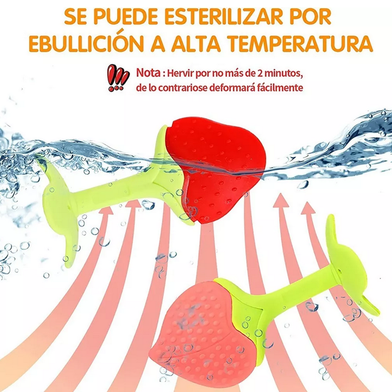 Mordedor De Silicona Para Bebés Y Juguetes, 10 Piezas